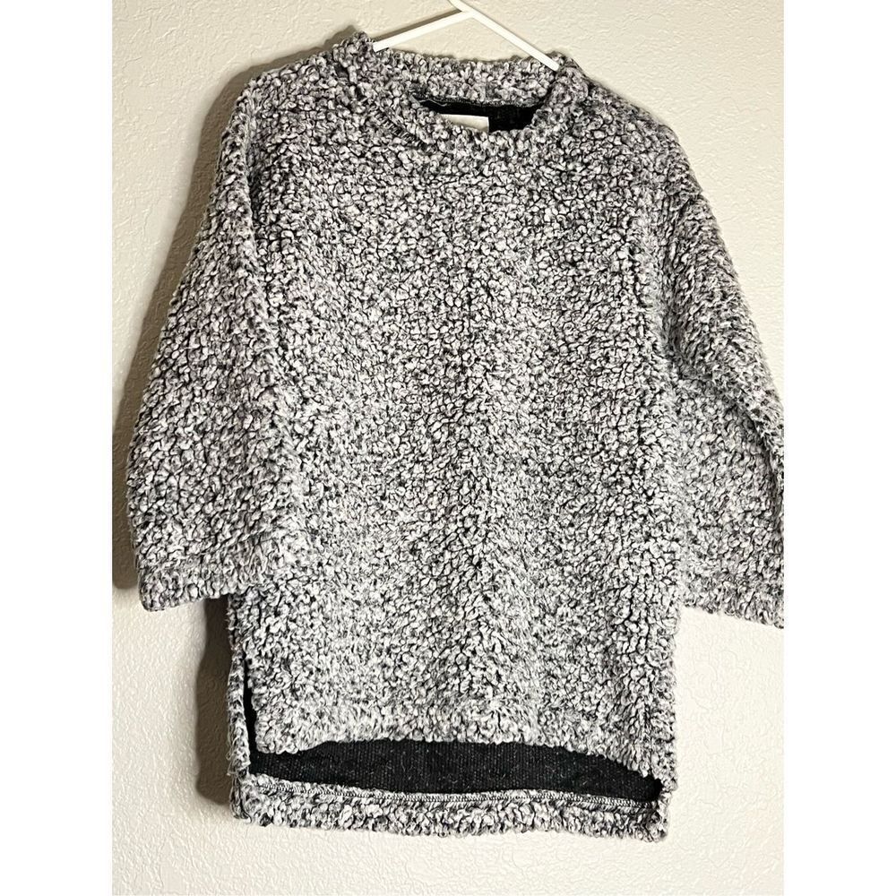 Dylan True‎ Grit Frosty Tipped Mock Neck Sherpa Pullover Women's XS